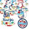 Big Dot of Happiness Thank You Teachers - Teacher Appreciation Hanging Decor - Party Decoration Swirls - Set of 40